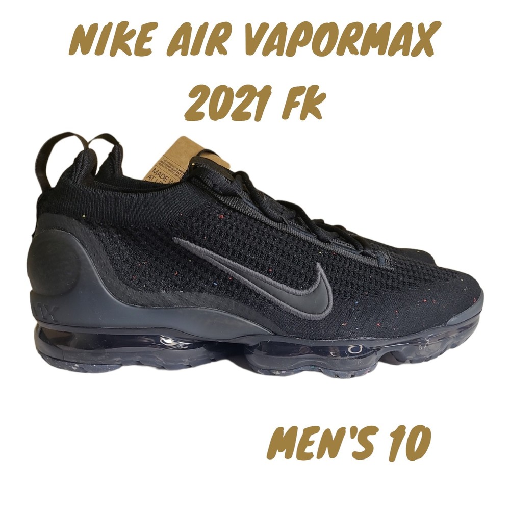 NEW Nike Air VaporMax 2021 FK Flyknit Shoes Sneakers Black DH4084-001 Me…
